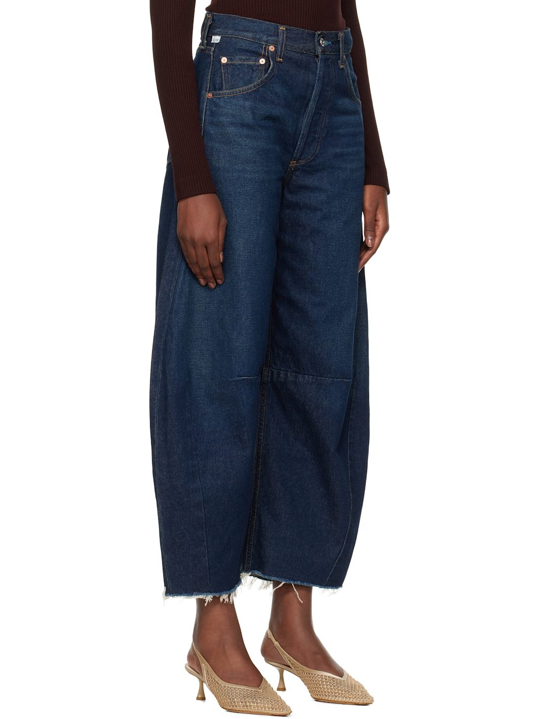 Navy Horseshoe Jeans - 2