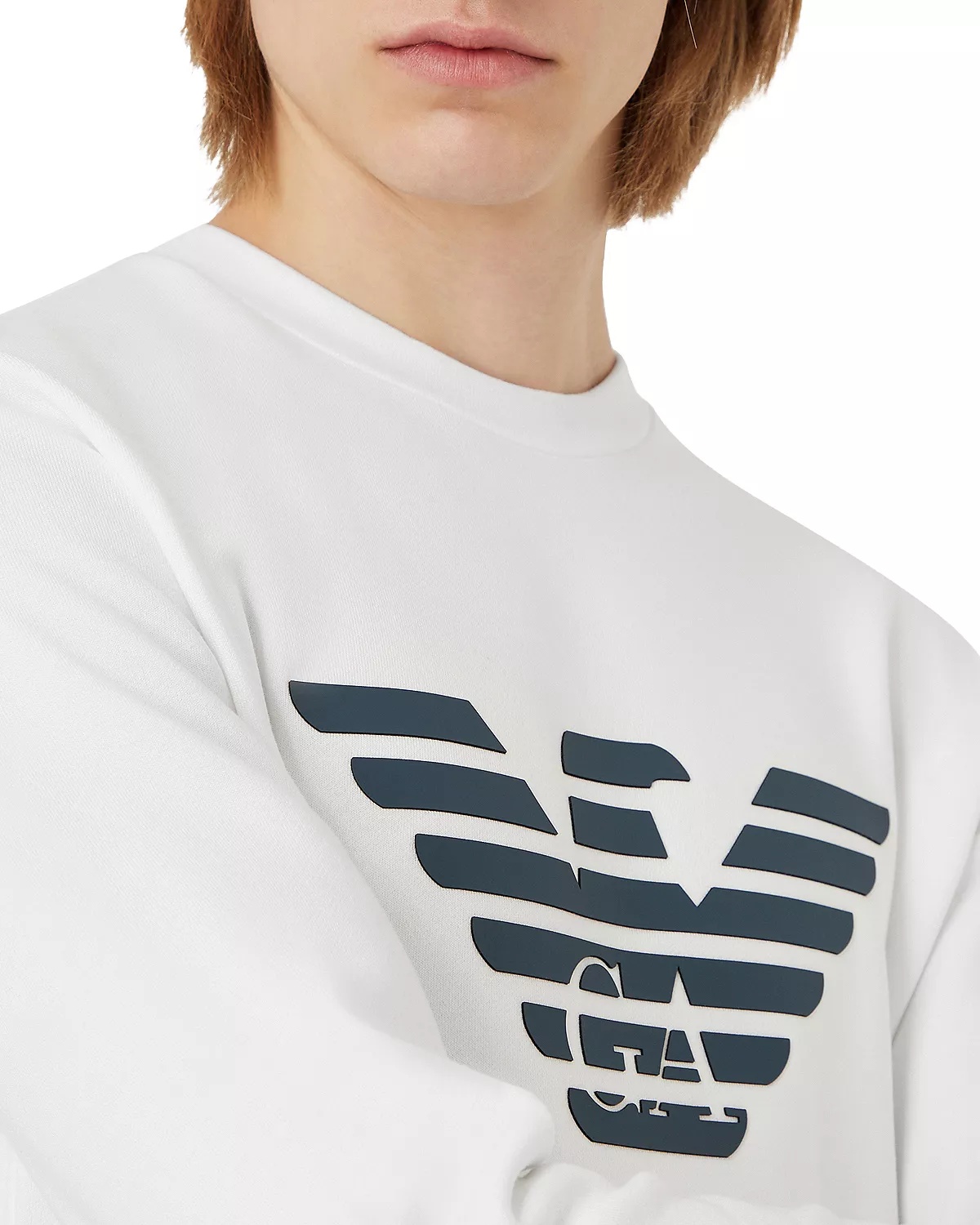 Jersey Fleece Logo Graphic Sweatshirt - 4