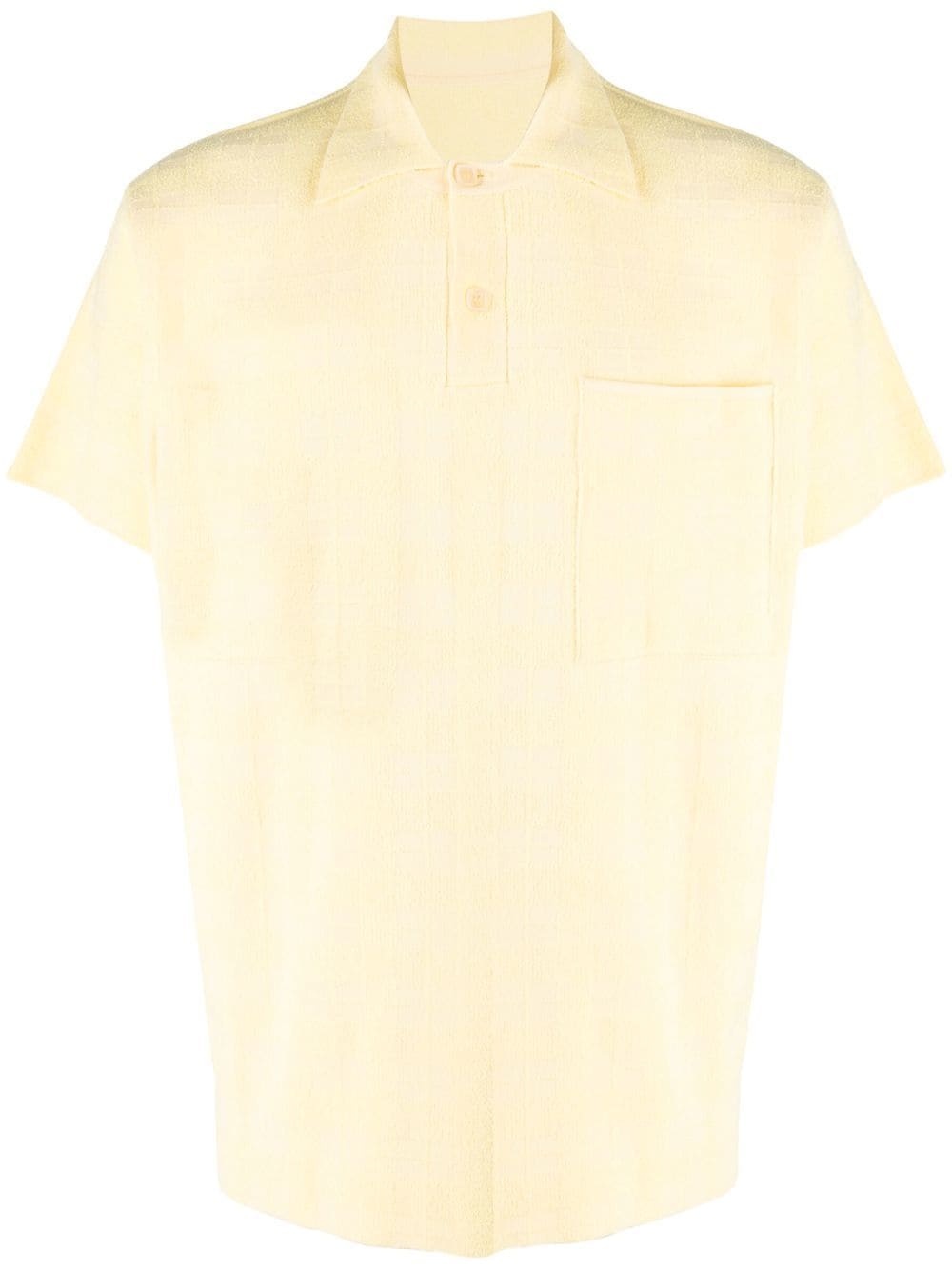 jacquard-knit polo shirt - 1