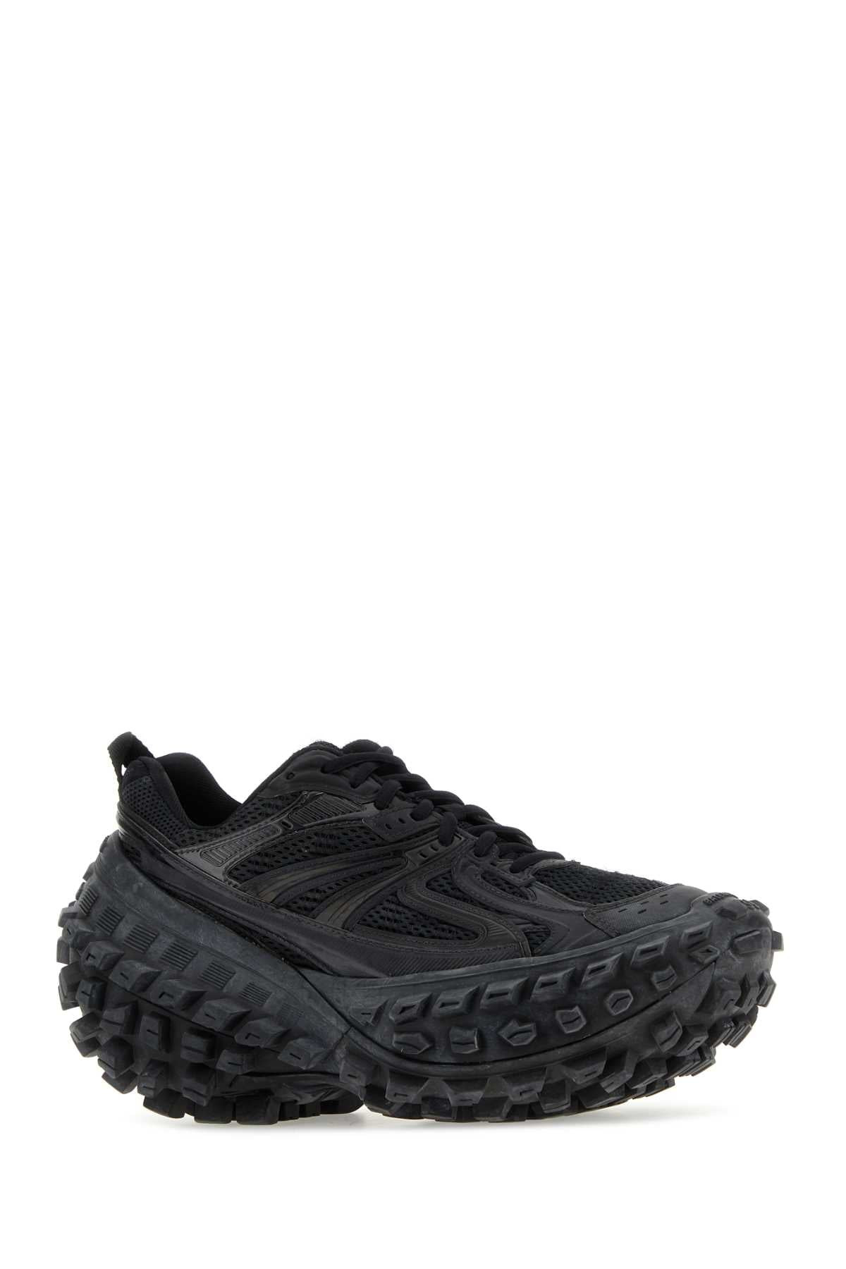 Balenciaga Women Black Nylon And Mesh Bouncer Sneakers - 2