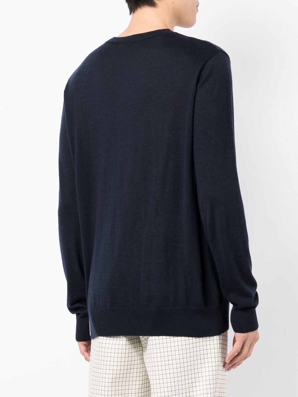 SIDE-SLITS CASHMERE JUMPER - 3