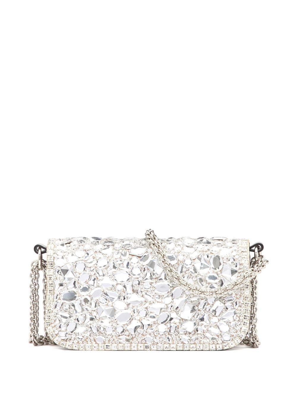 crystal-embellished shoulder bag - 3