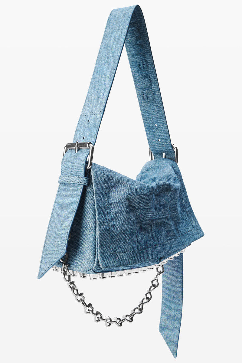 Ricco Crushed Flap Bag in Leather Medium 2