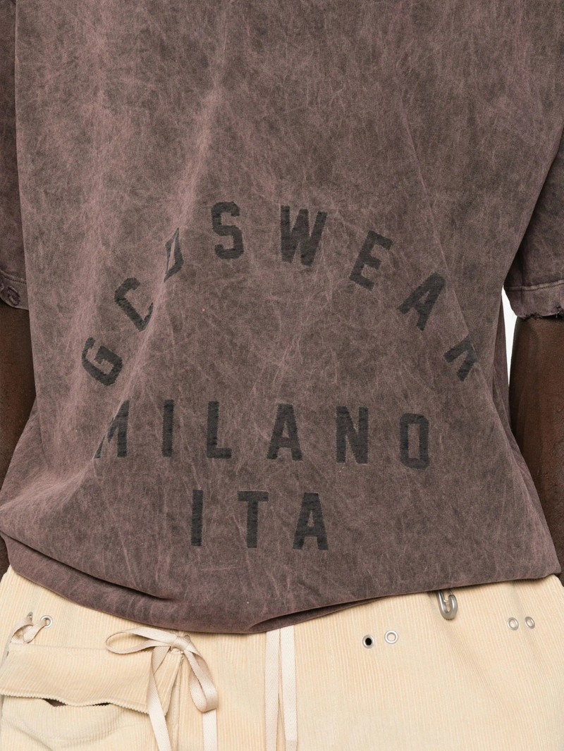 Gcds Distressed-effect Graphic-print T-shirt 4