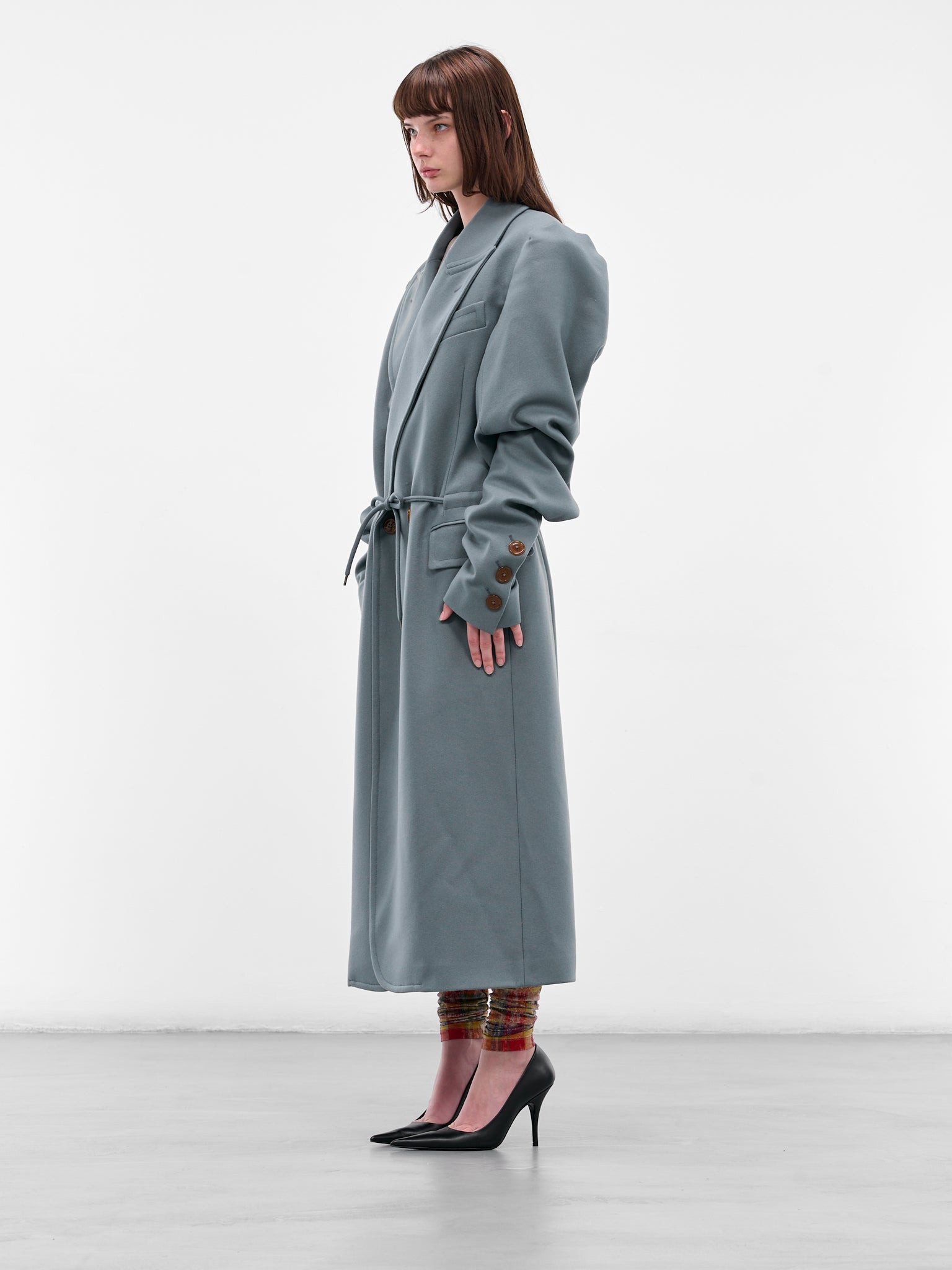 Gray DB Humphrey Long Coat - 2