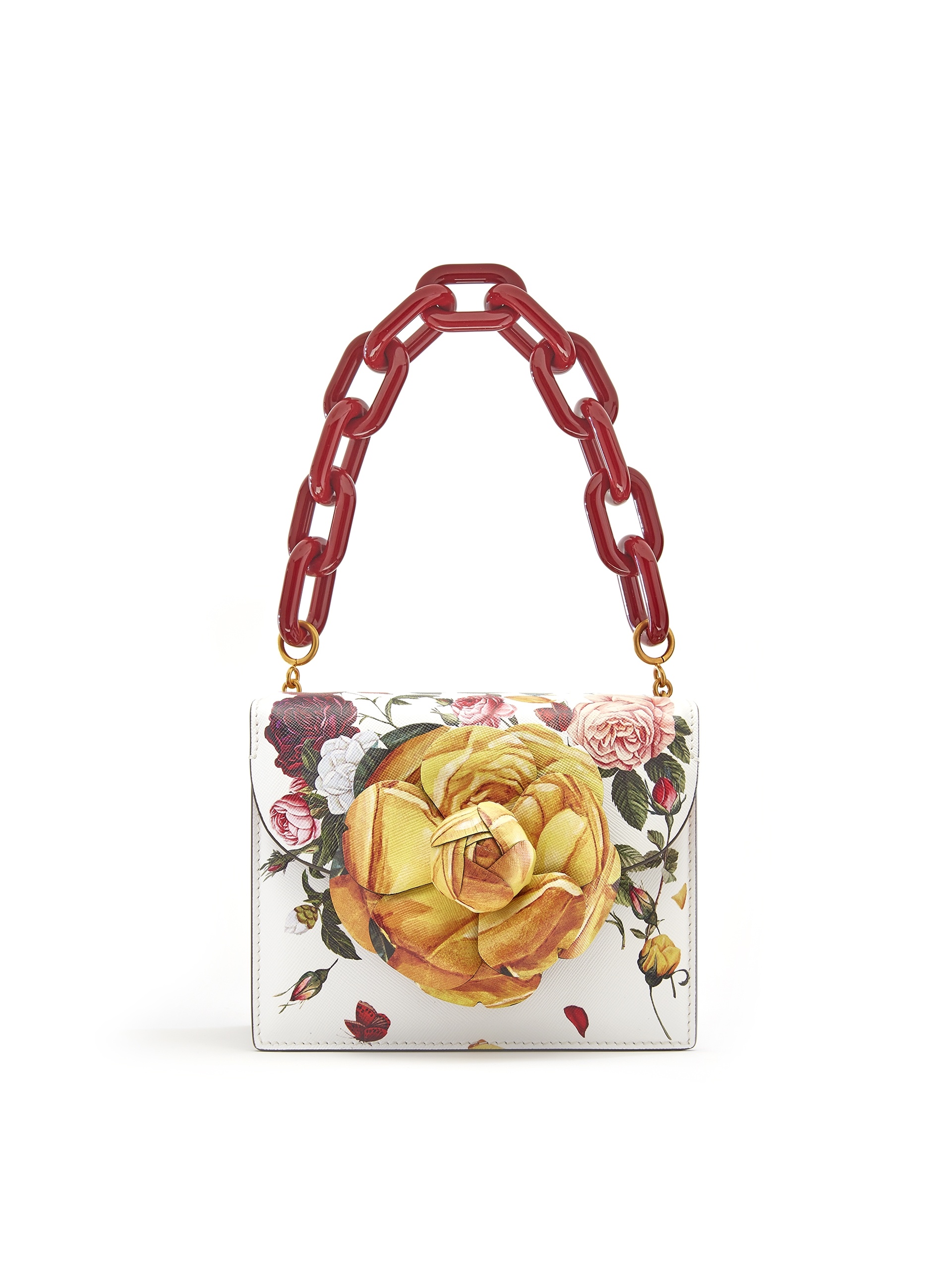 ROSE PRINTED MINI TRO BAG - 5