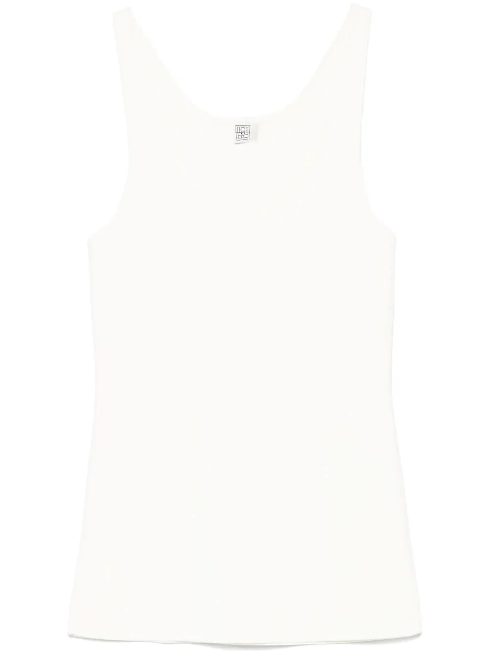 Compact Knit Tank in White - 1