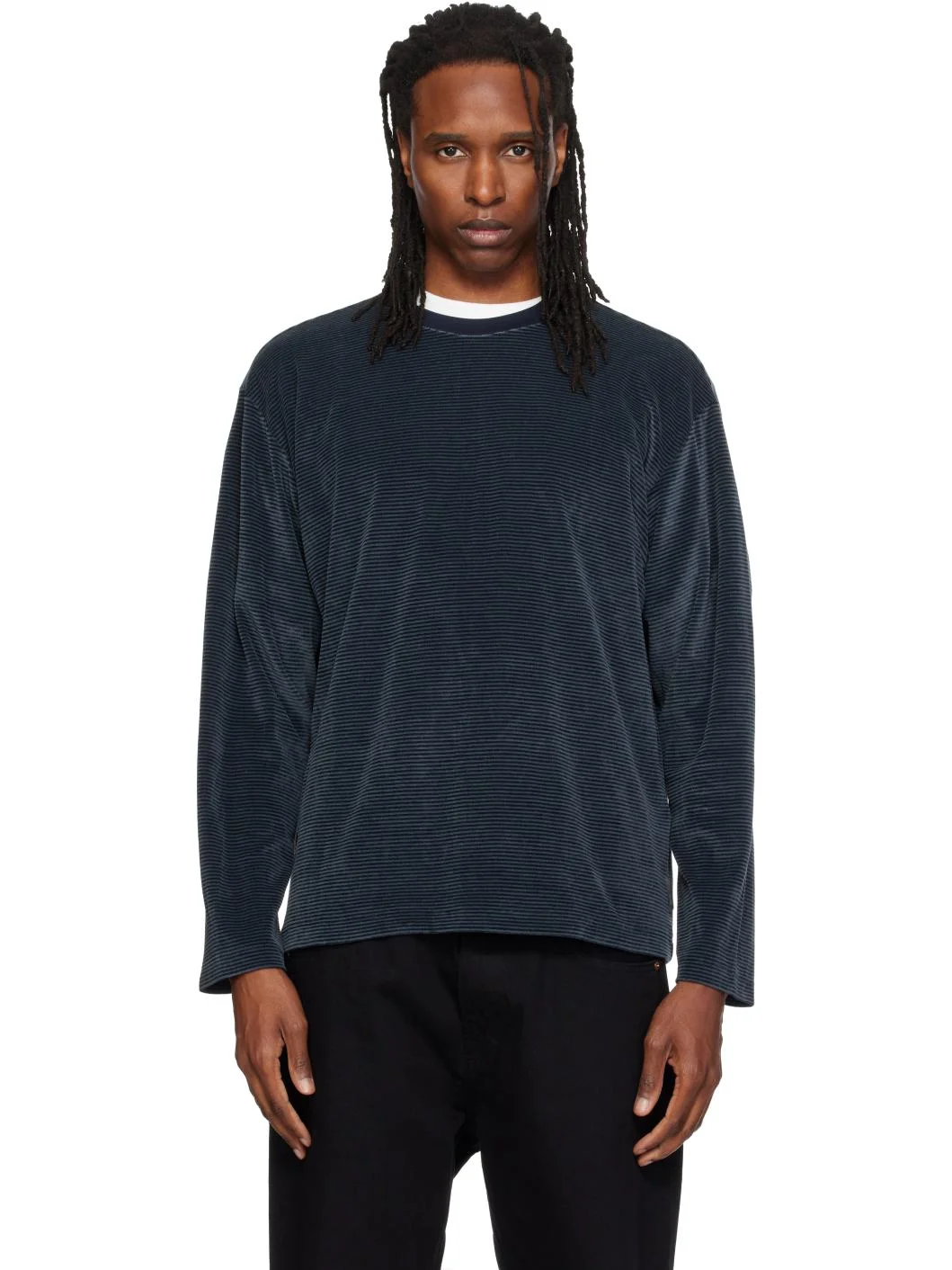 Green Striped Long Sleeve T-shirt - 1