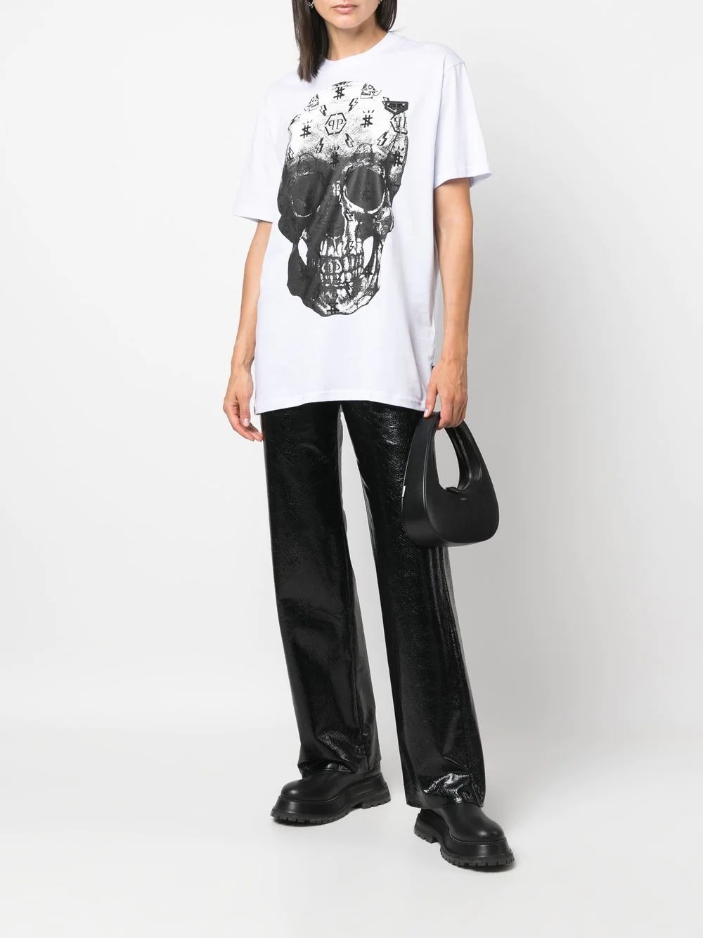skull-print short-sleeve T-shirt - 2