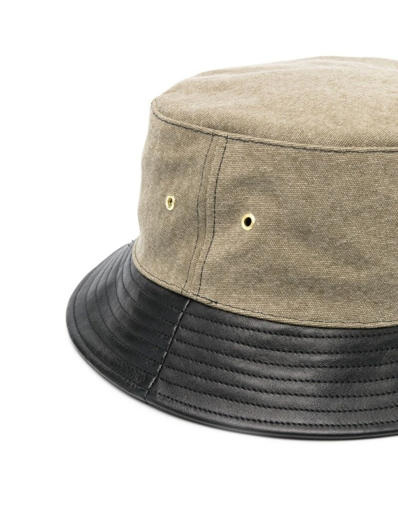 Balmain logo-embroidered contrast brim hat outlook
