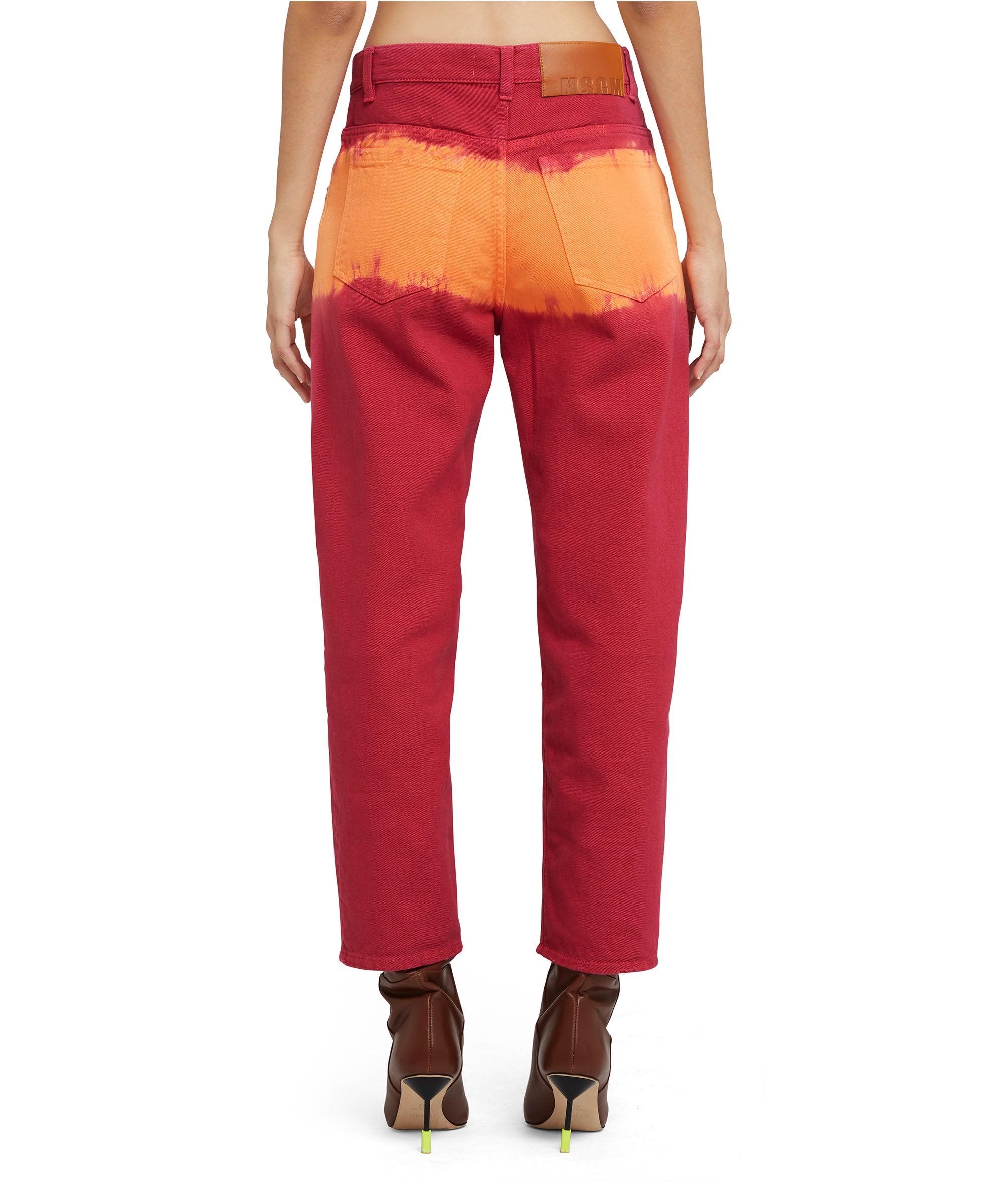 Bull pants with straight legs and "tie dye bull" processing - 3