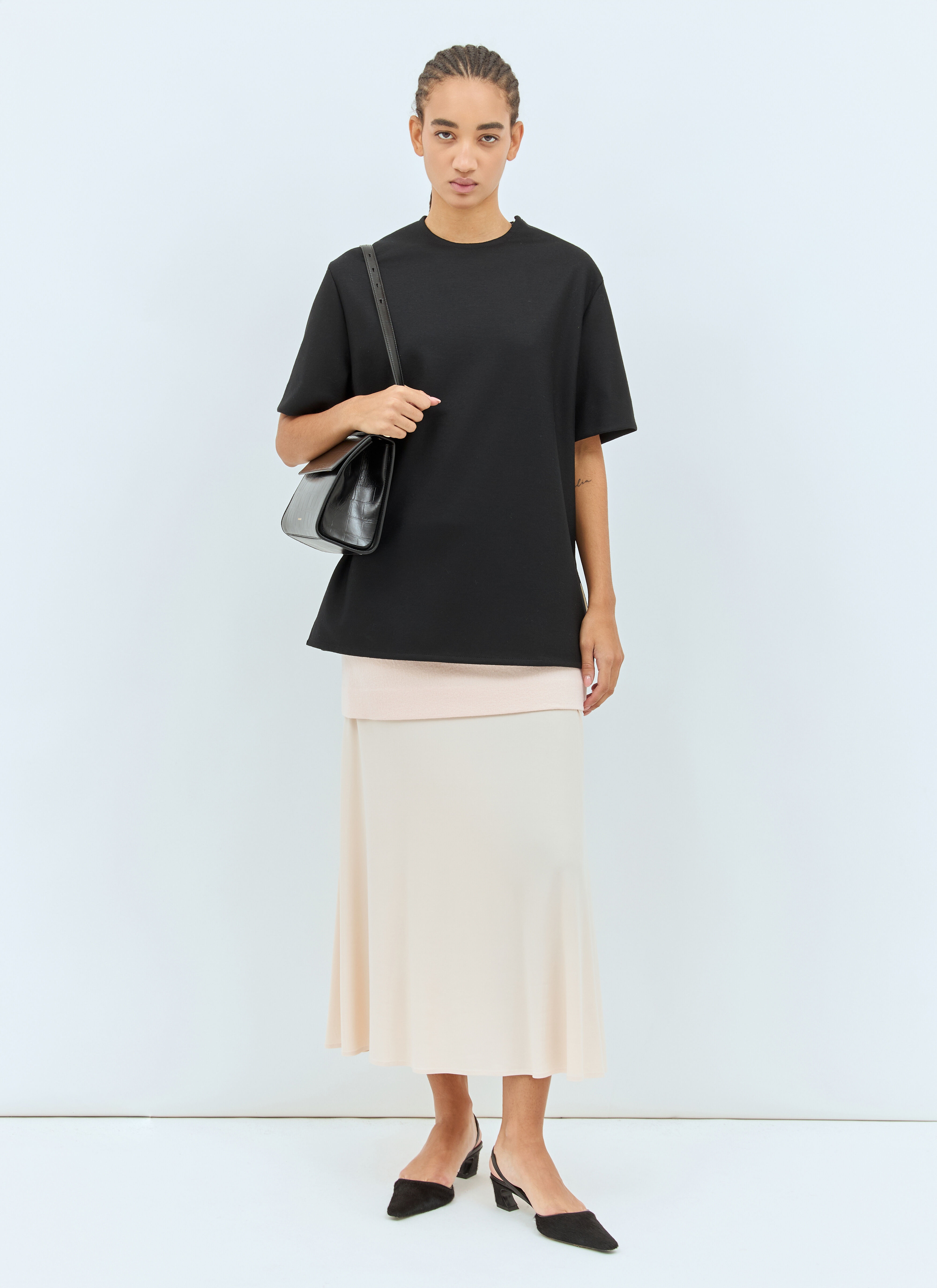 Layered Midi Skirt - 2