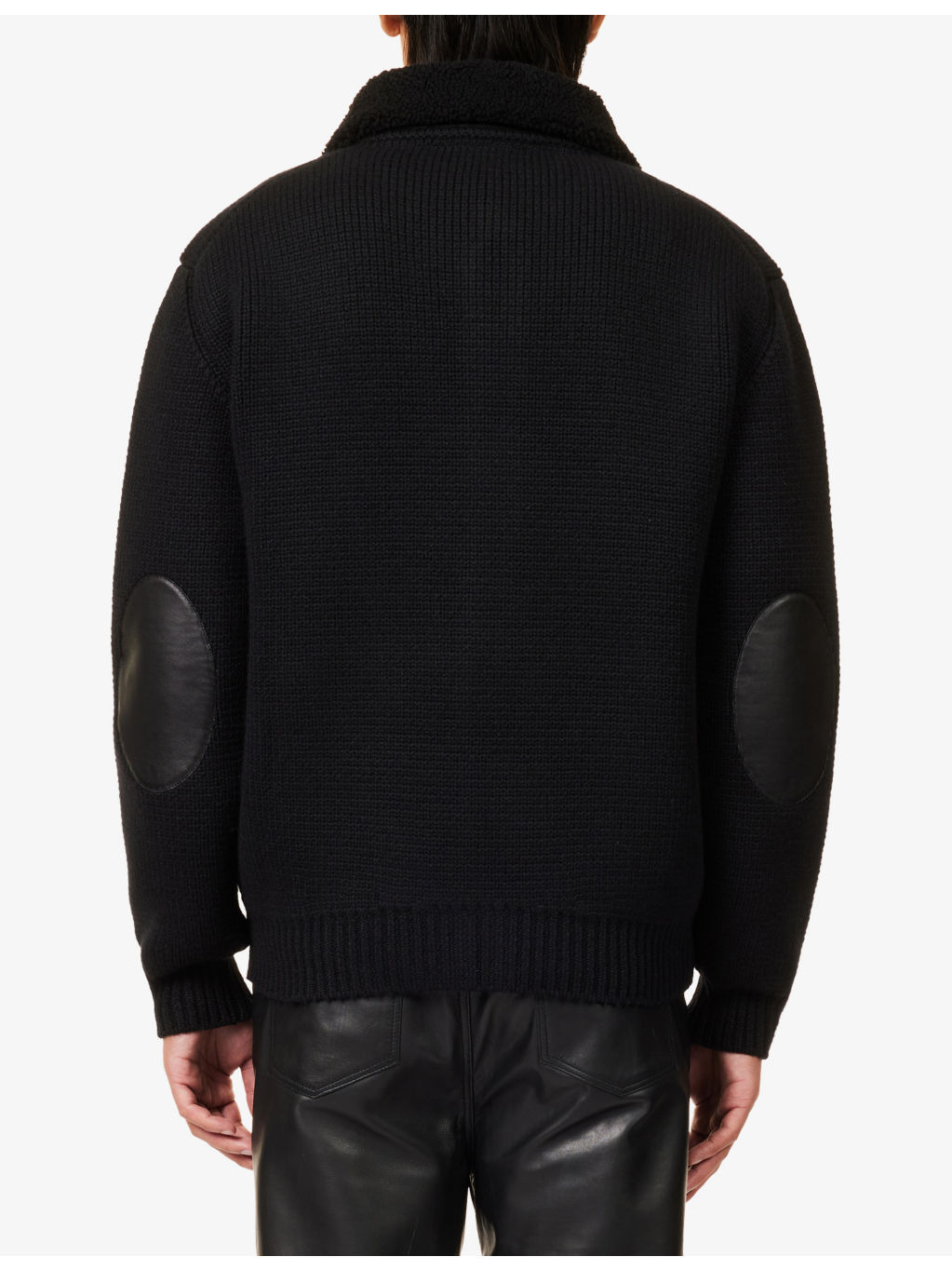 Collar Knitted Cashmere Cardigan - 4