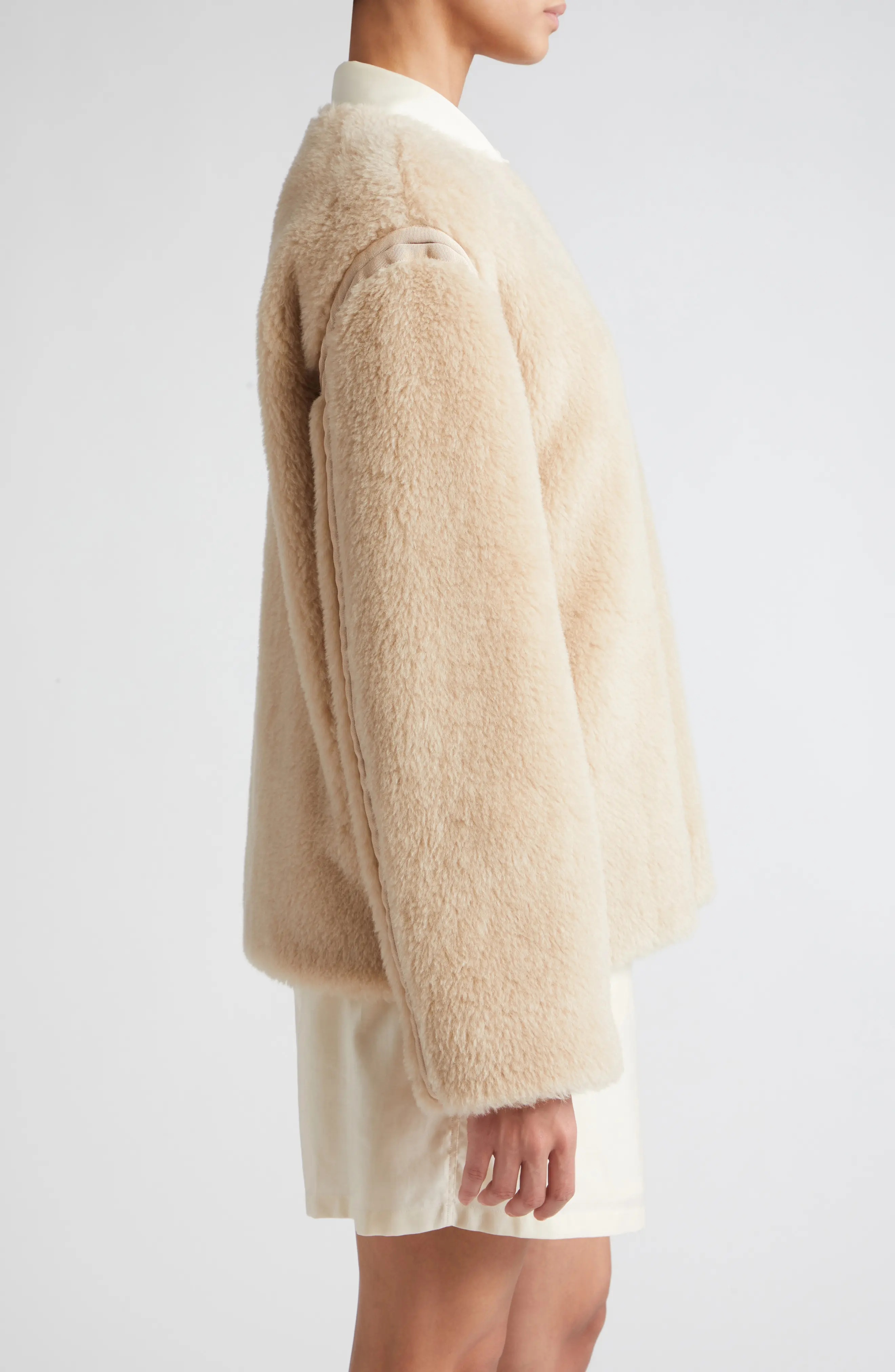 Panno Alpaca, Virgin Wool & Silk Fleece Zip Jacket - 4