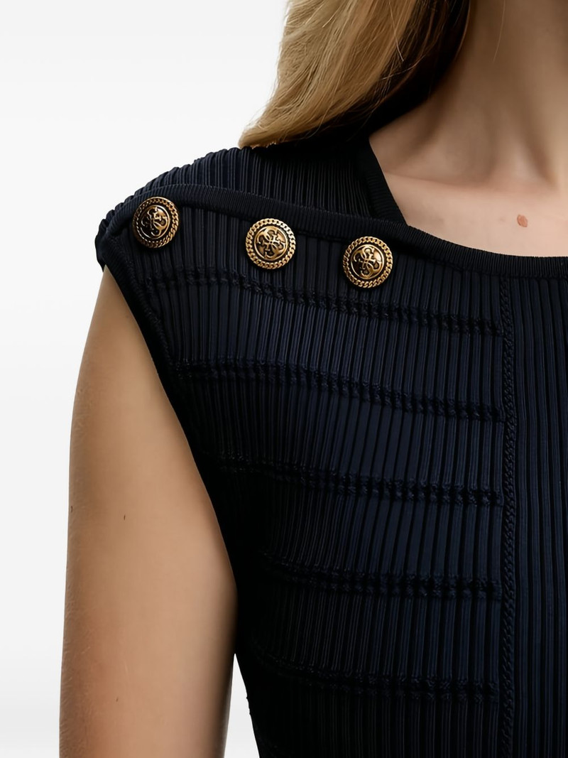 button-embellished ribbed top 5