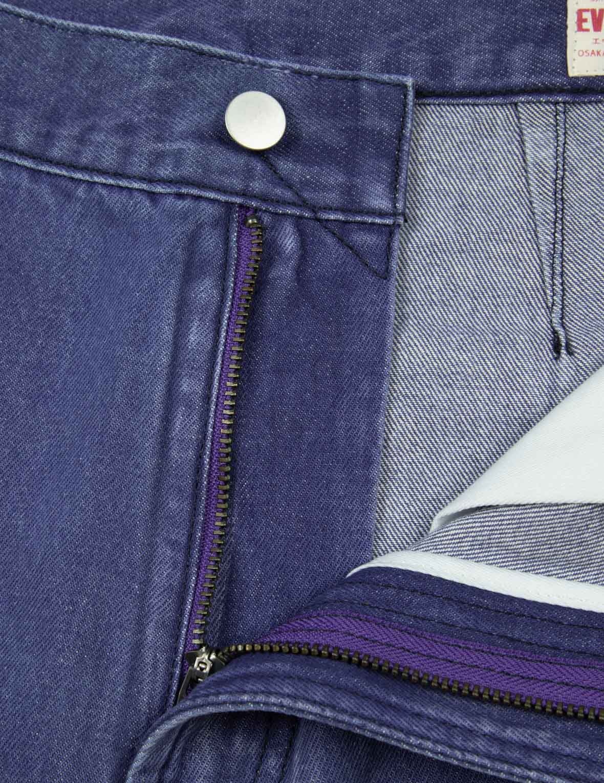 Daicock with Fringed Edges Baggy Fit Work Jeans - 11