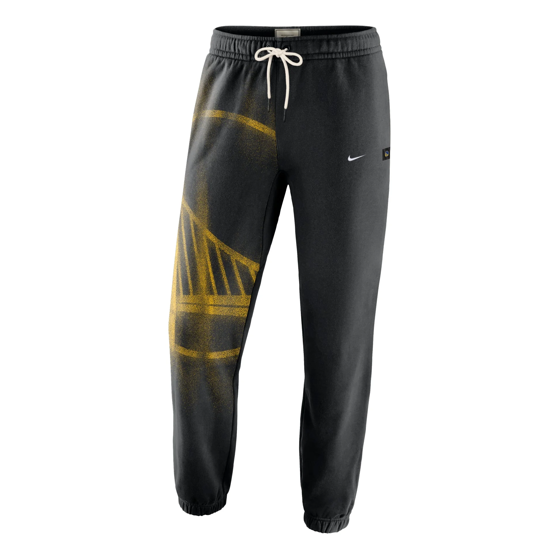 Nike Golden State Warriors Standard Issue Fleece Pants 'Black White' IQ1484-010 - 1