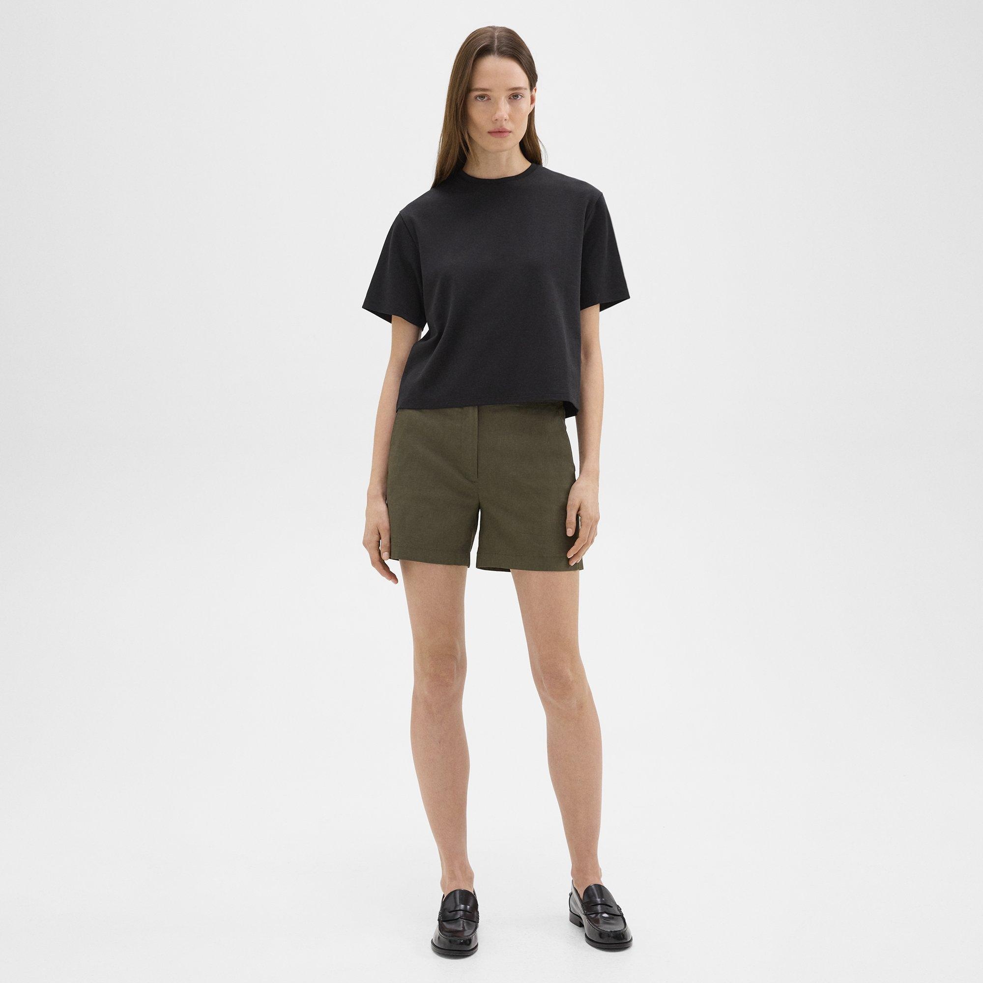 Waist Tab Short in Good Linen - 3