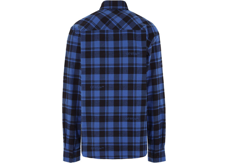 Off-White OFF-WHITE Flannel Shirt Blue/Black outlook
