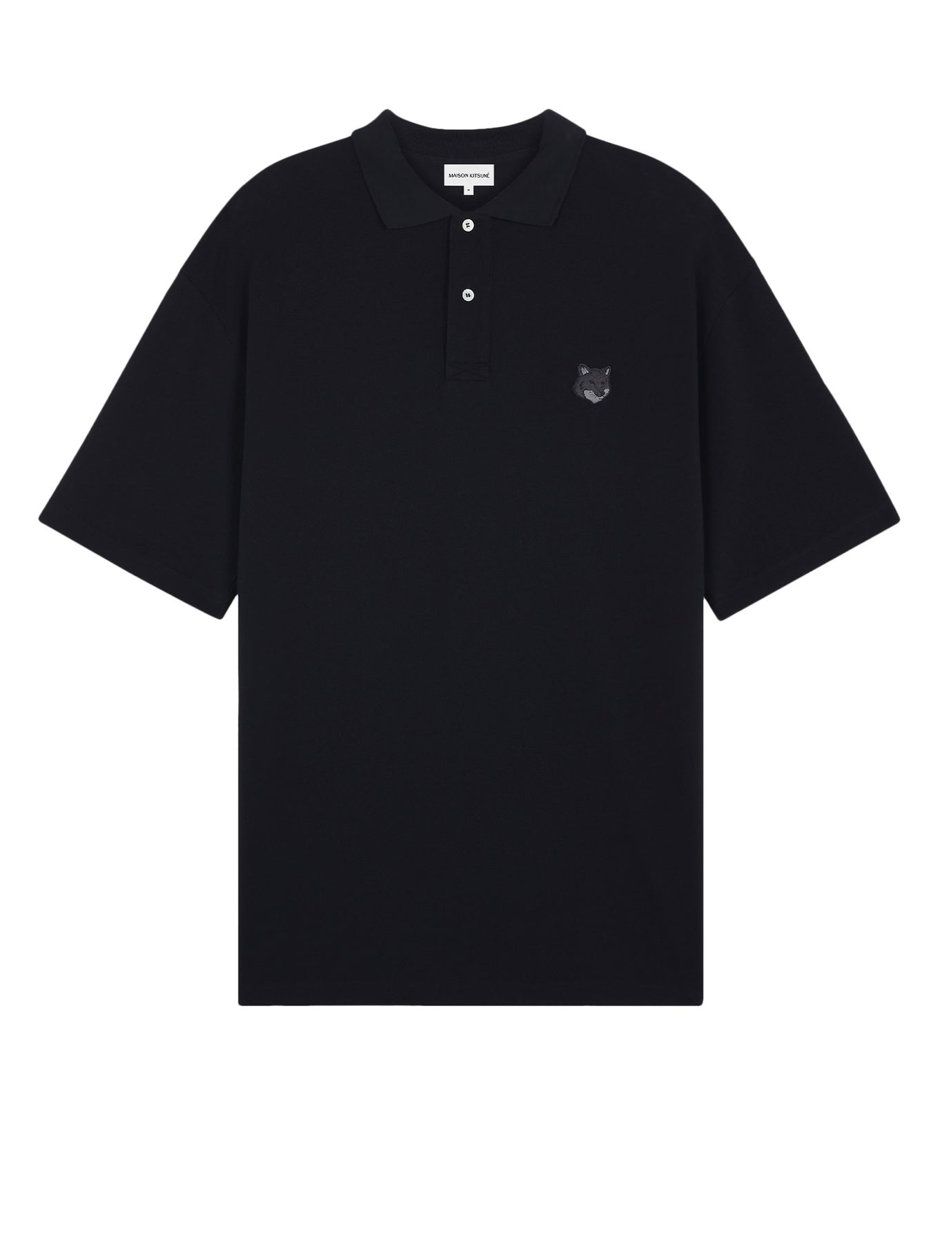 Cotton polo shirt with frontal Fox patch - 1