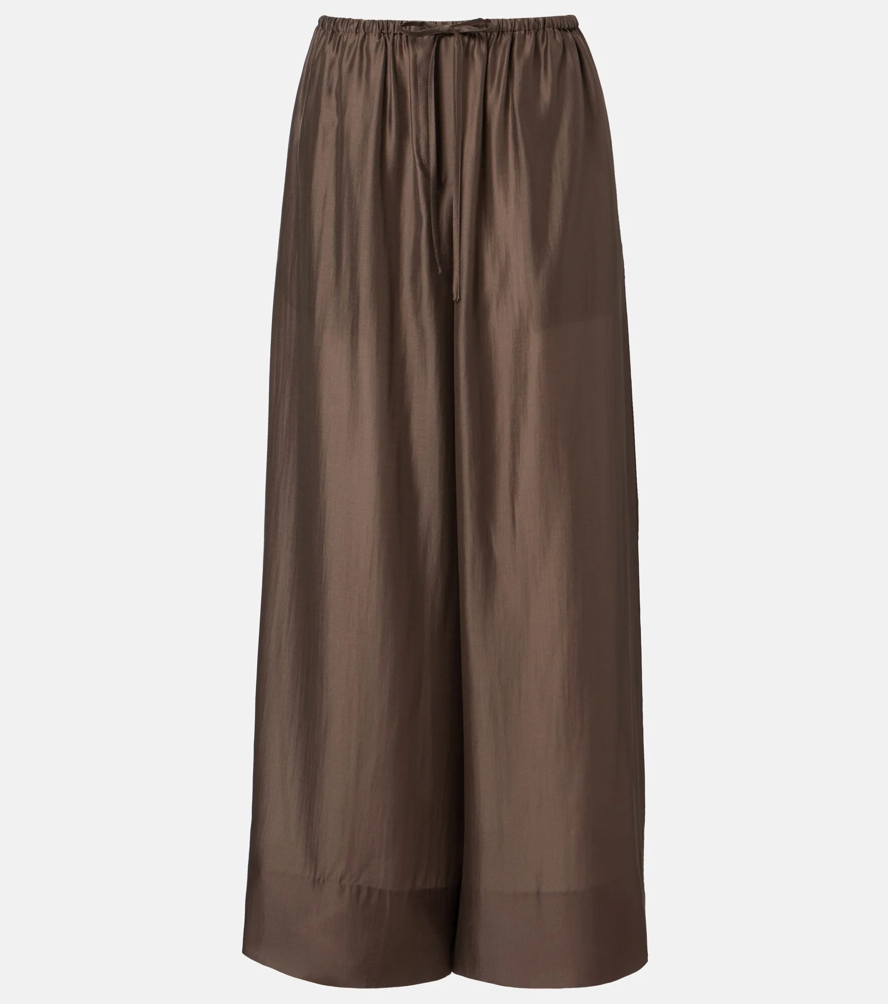 Satin wide-leg pants - 1