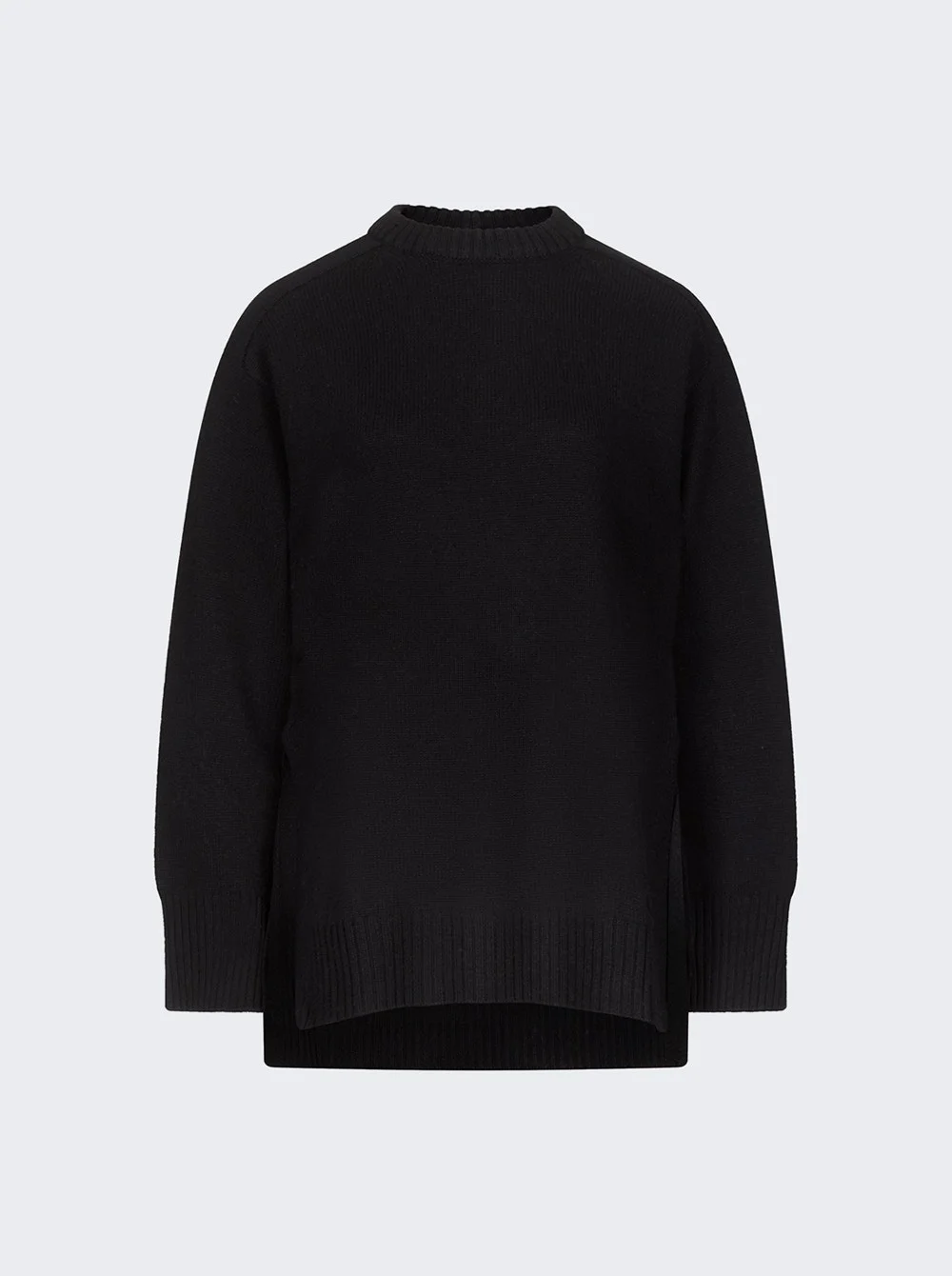 Safi Lds Long Sweater Black - 1