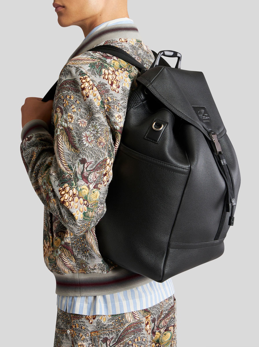 LARGE LEATHER BACKPACK - 2