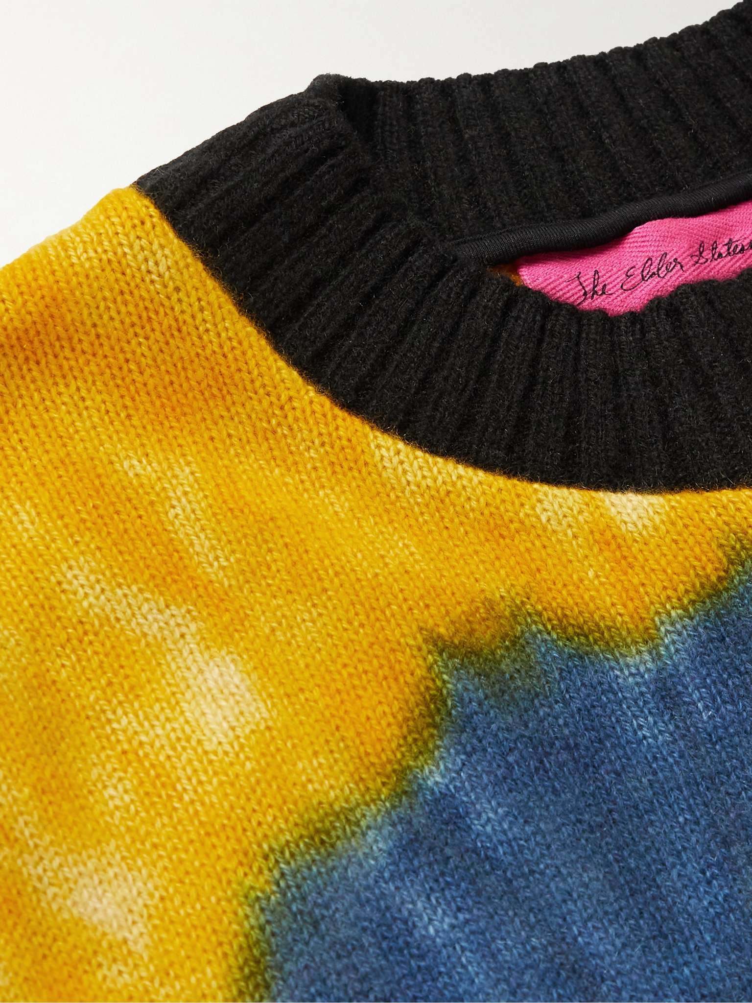 Patchwork Tie-Dyed Cashmere Sweater - 5