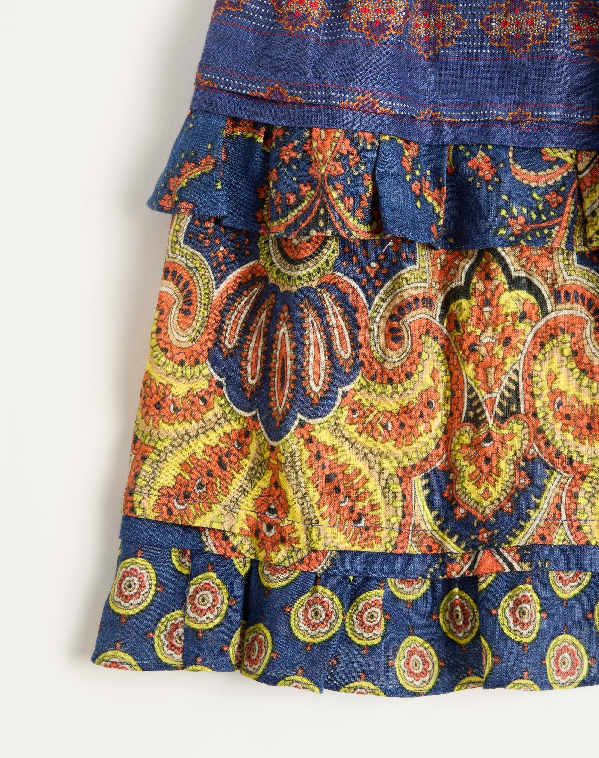 SKIRT IN LINO PAISLEY MEDAGLIONI VOYAGE IMAGINAIRE - 7