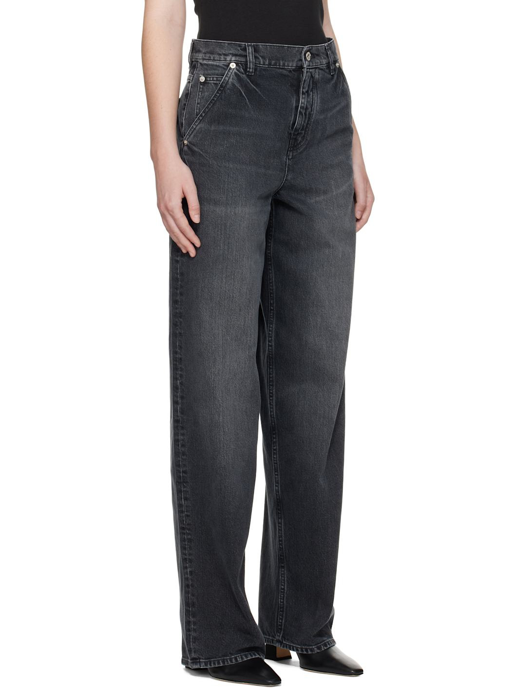 Black Kenzo Paris Futura 2000 Edition Workwear Jeans - 2