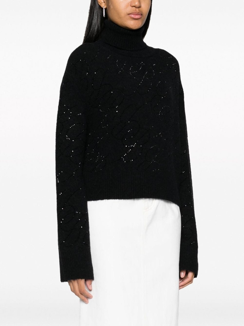 crystal-embellished knitted jumper 3