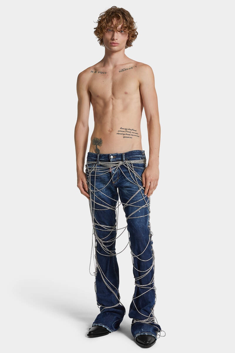 BOUND BUNNY WASH SHARPEI FLARED BOOTCUT JEANS - 3