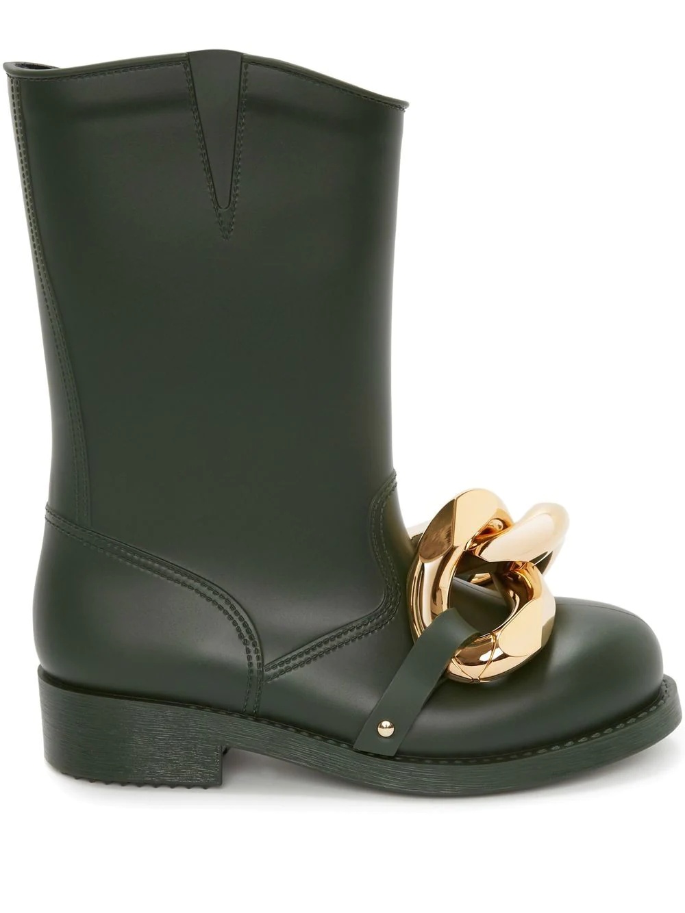 chain-link detail ankle boots - 1
