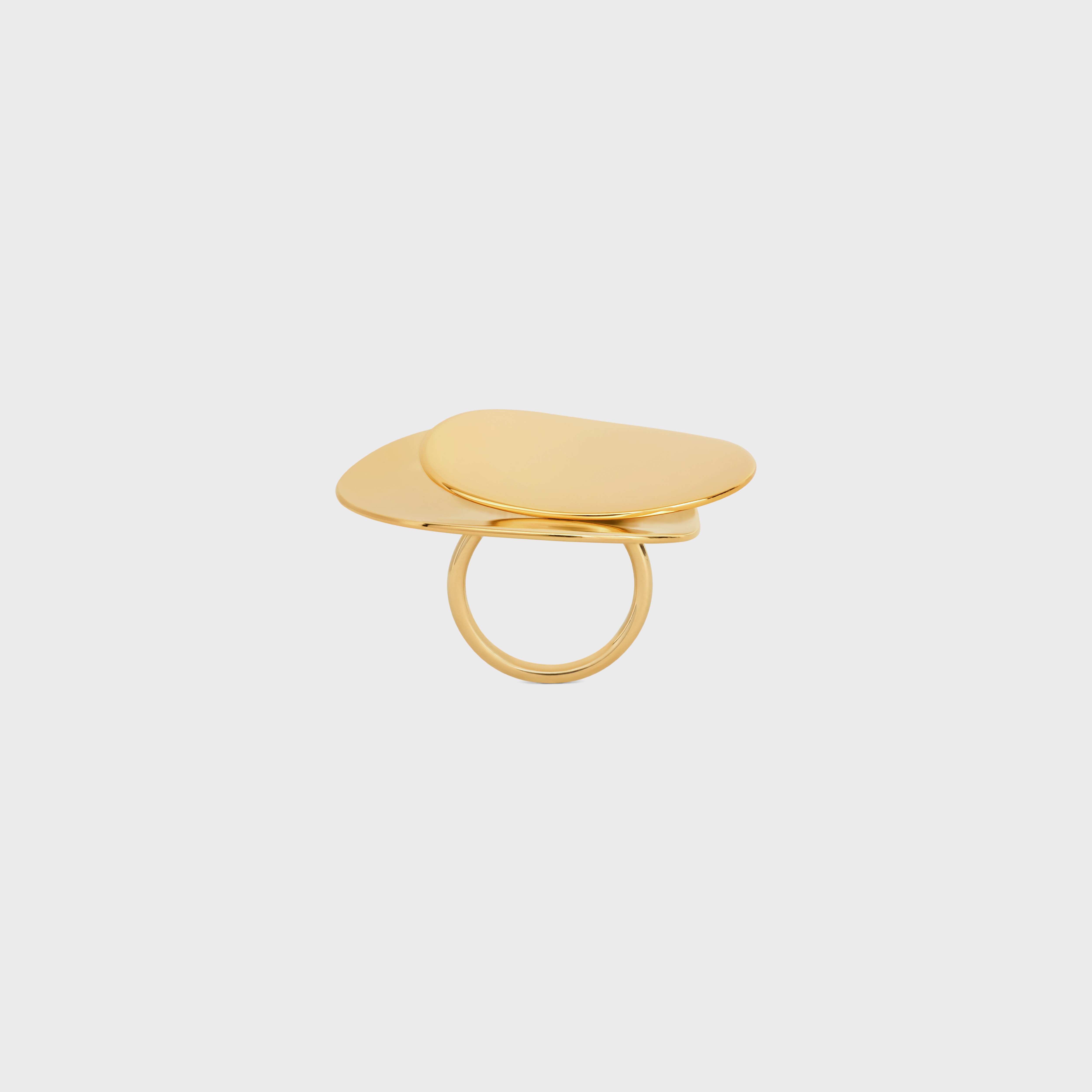 Celine Petale Ring in Brass with Gold Finish - 1