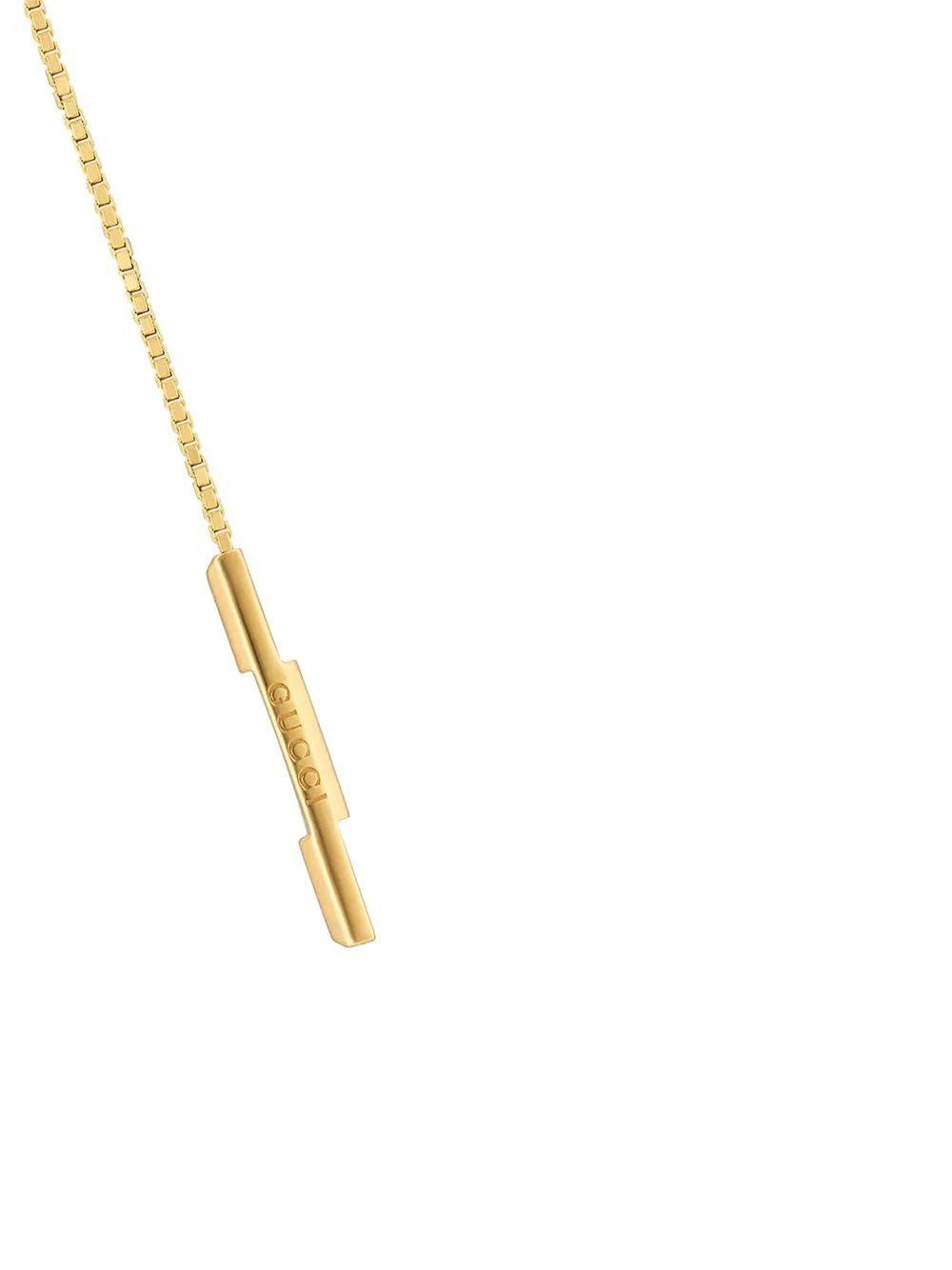 18kt yellow gold Link to Love threader earrings - 4