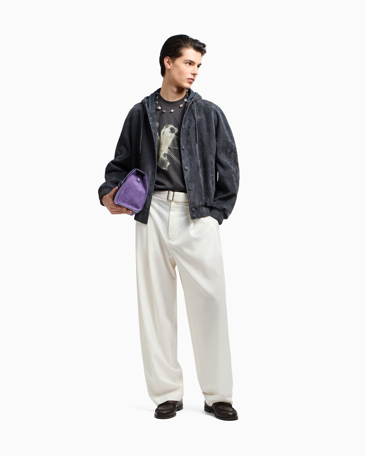 ASV LYOCELL BLEND JERSEY OVERSIZED T-SHIRT WITH LILY PRINT - 2