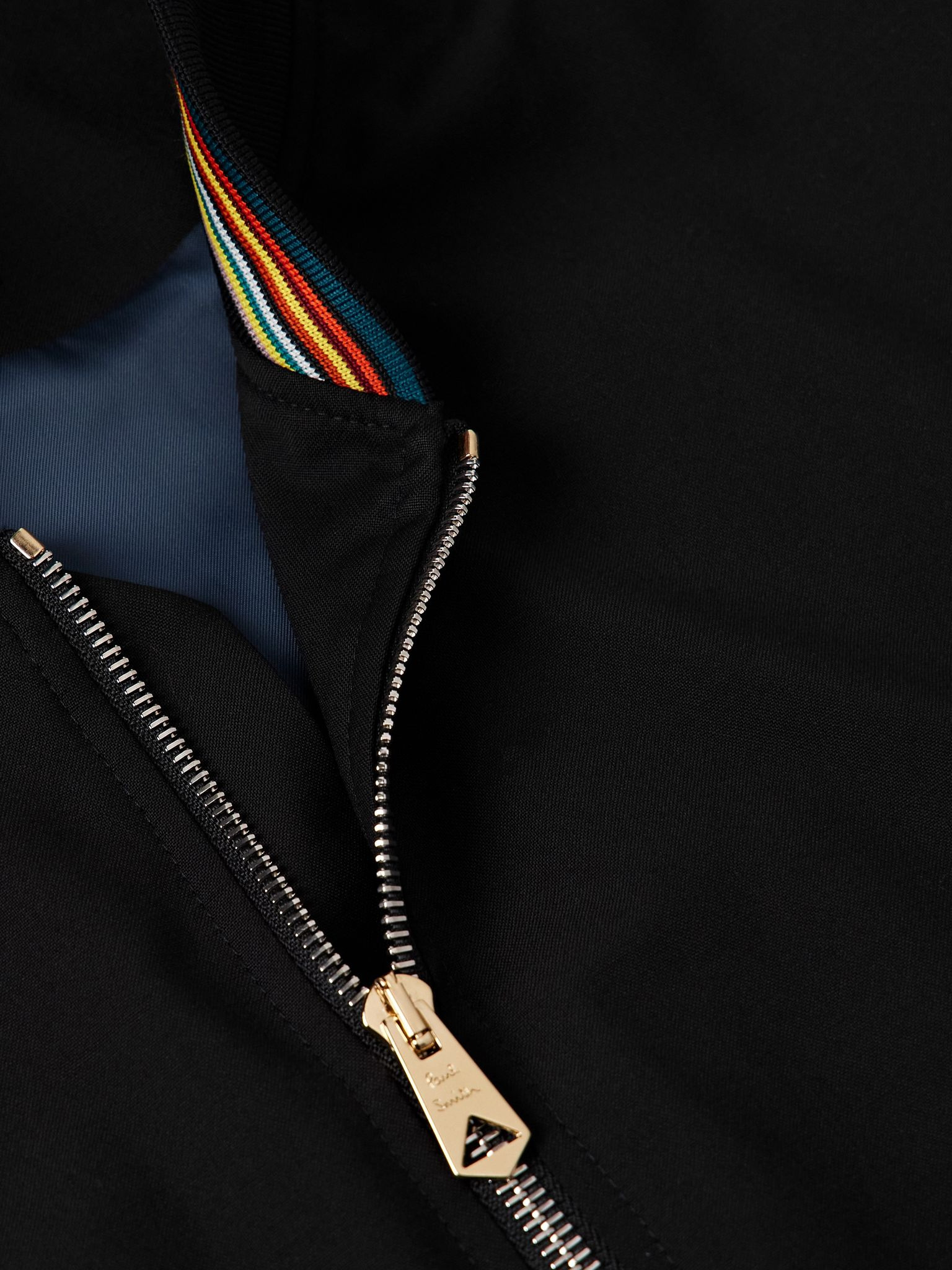 Wool-Twill Bomber Jacket Black - 4