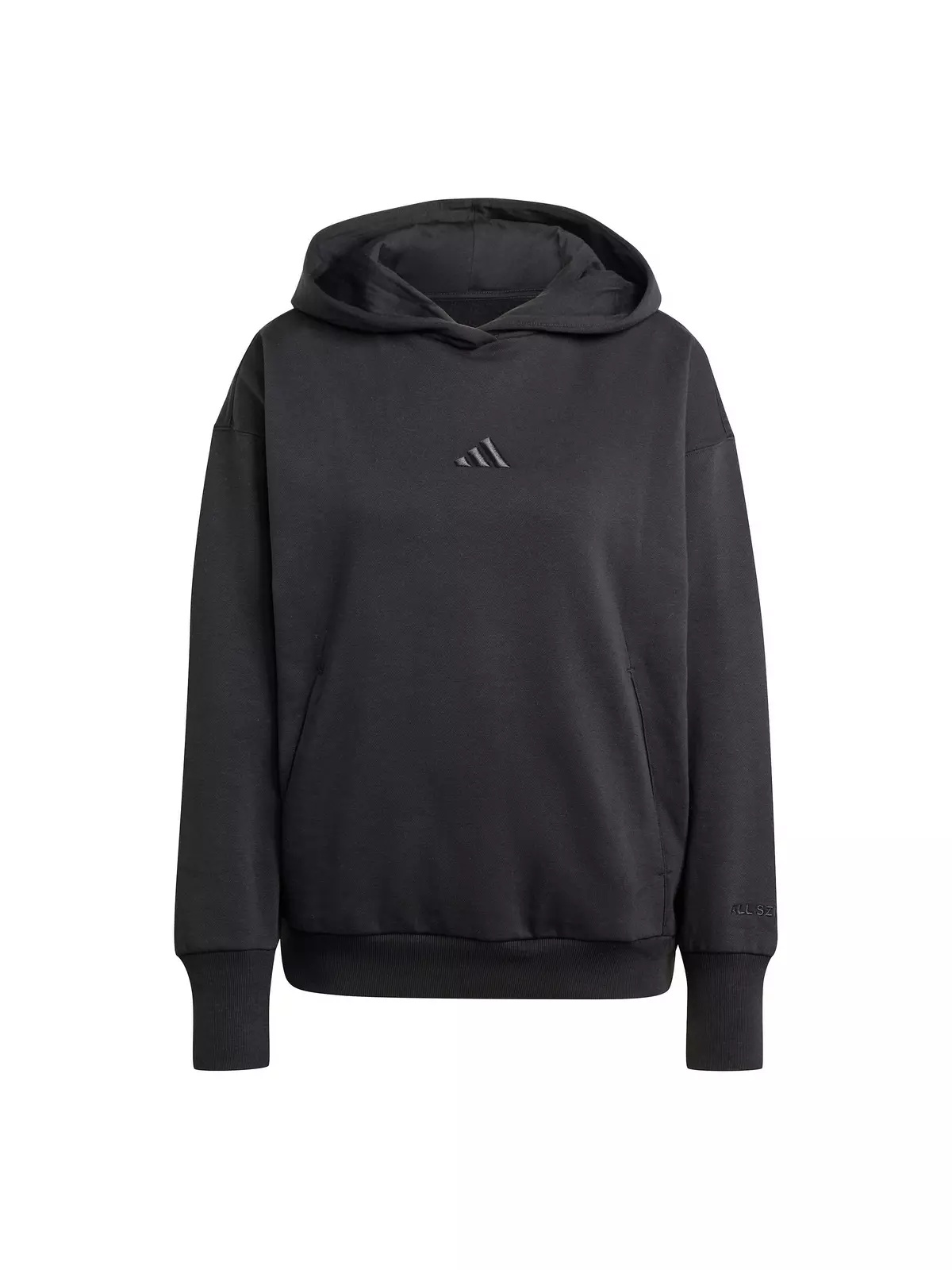 Women's All SZN Fleece Loose Hoodie -Black - 6