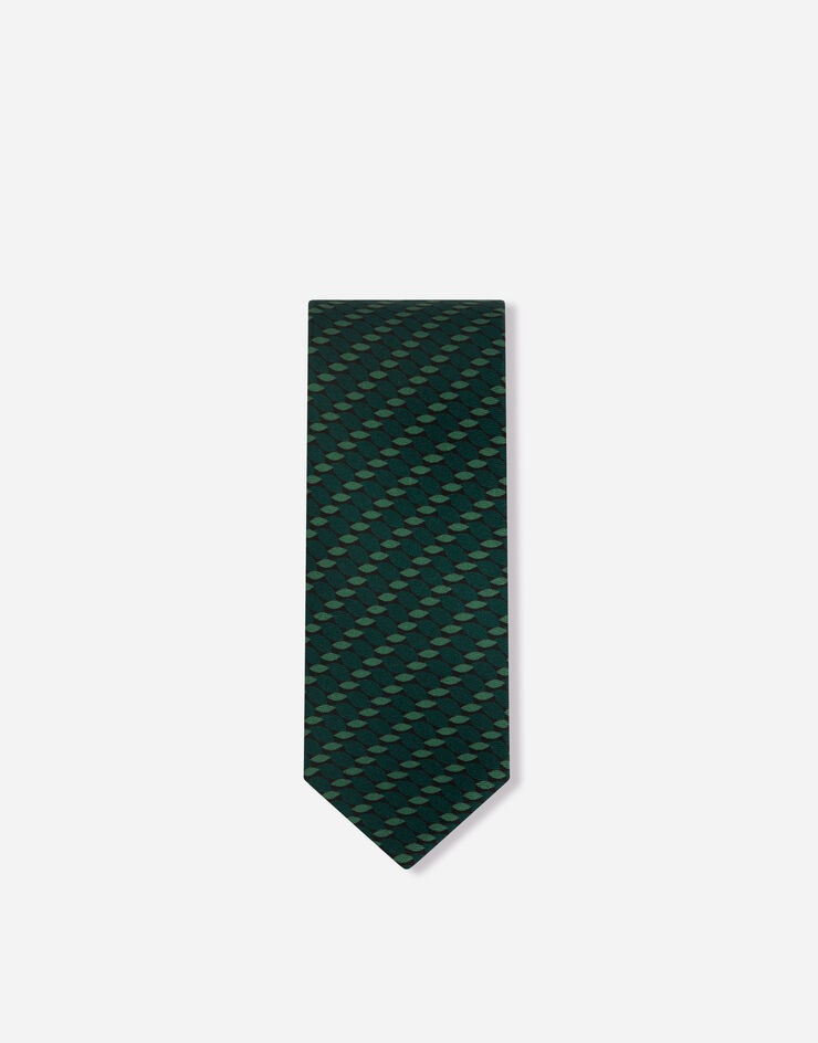 6-cm printed silk blade tie - 2