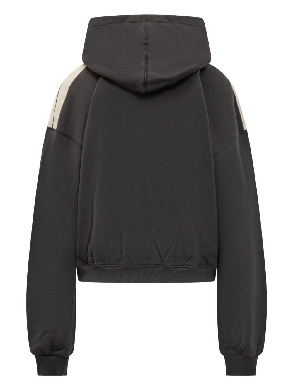 stripe-detail logo-print hoodie - 2