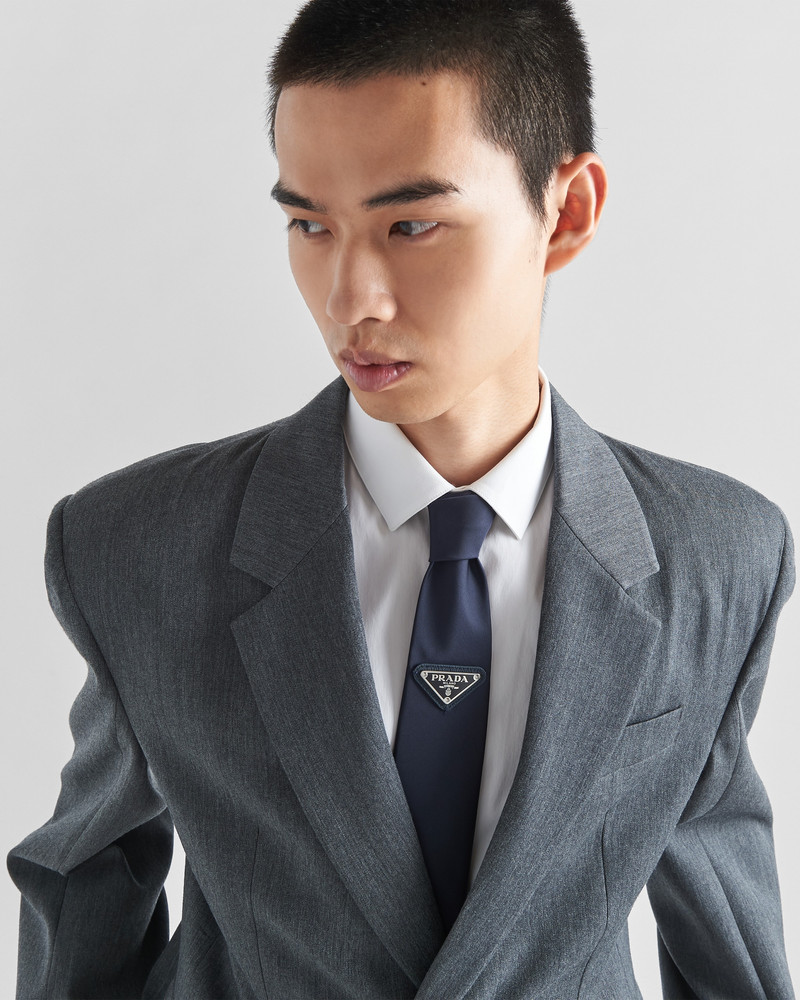 Prada Re-Nylon gabardine tie outlook