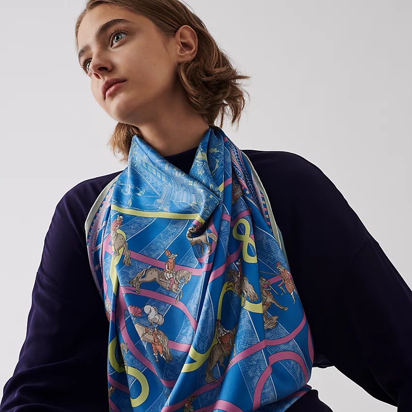 Passades et Serpentines double face scarf 90 2