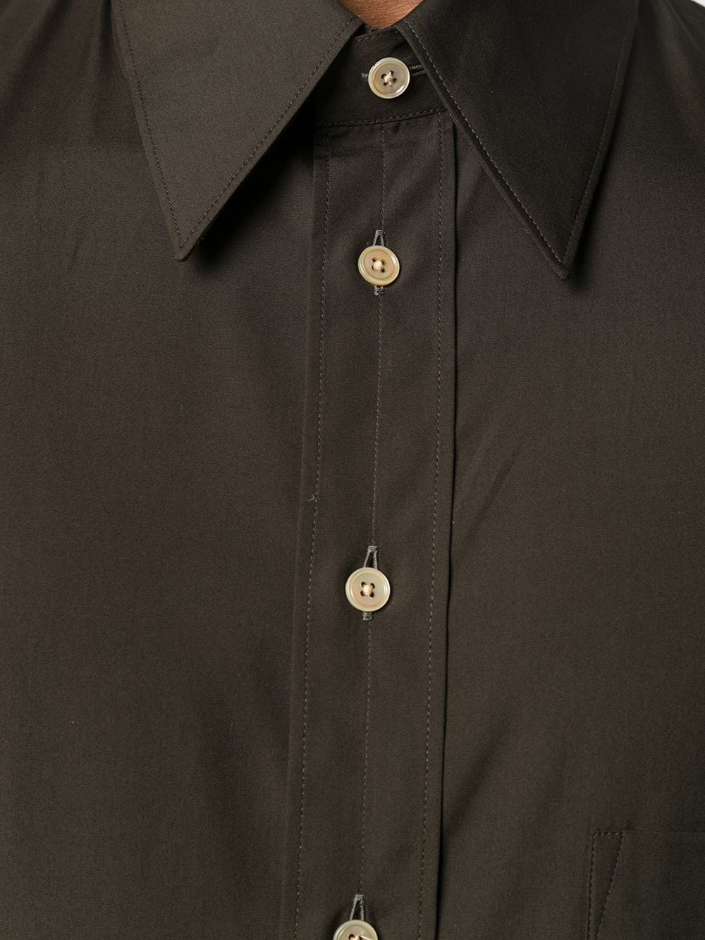 point-collar poplin shirt - 5