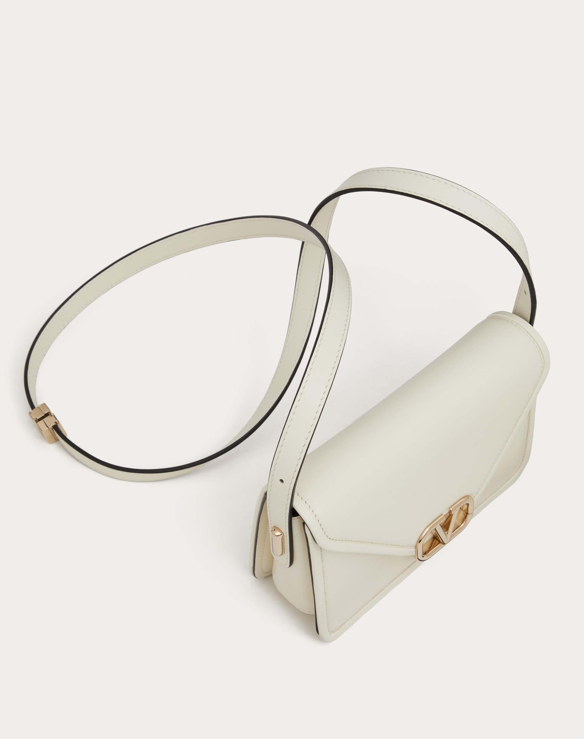 SMALL VALENTINO GARAVANI SHOULDER LETTER BAG IN SMOOTH CALFSKIN - 6