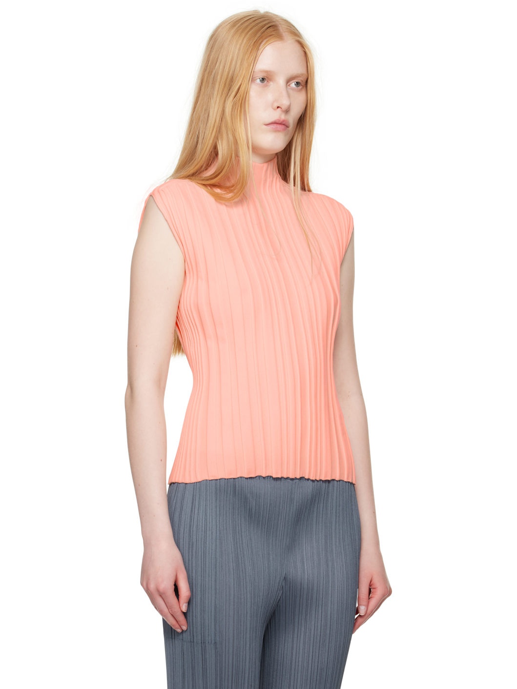Pink Rib Knit Top - 2