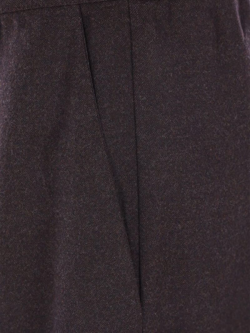 pleated elasticated-waist straight trousers 3