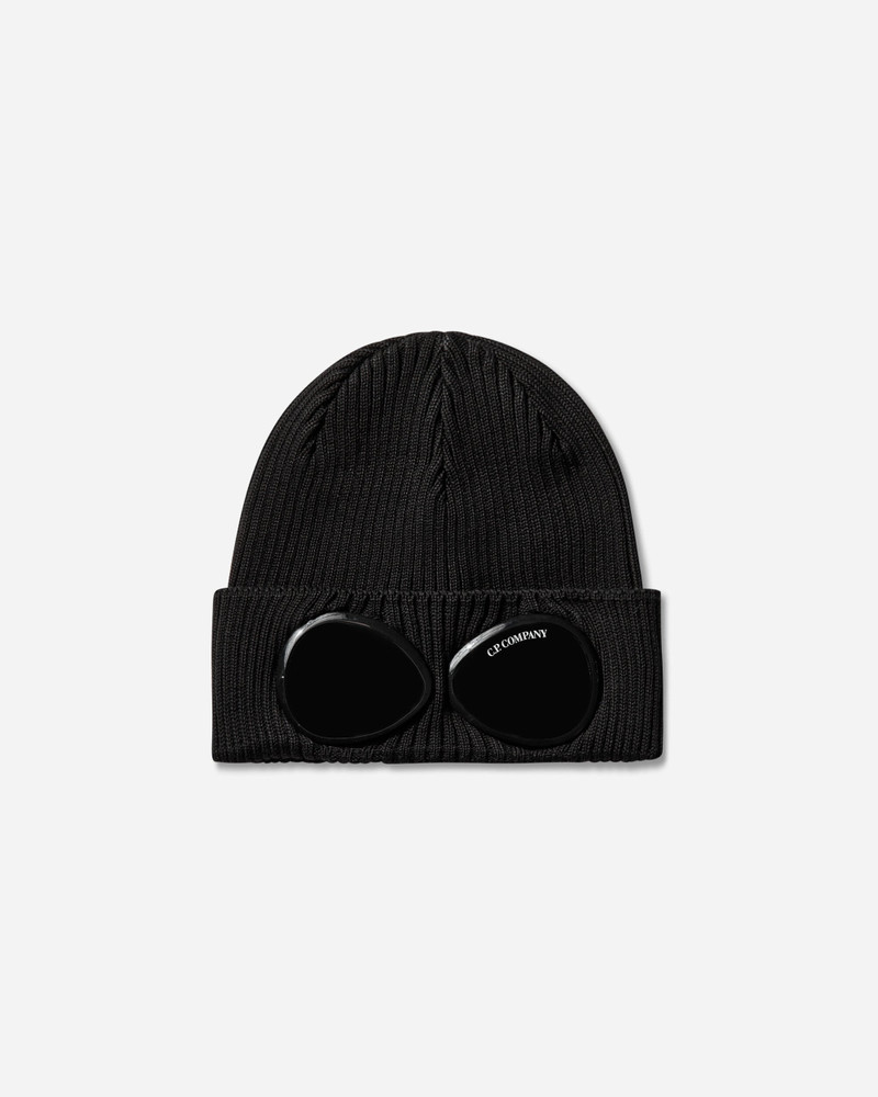 C.P. Company Cotton Goggle Beanie Black outlook