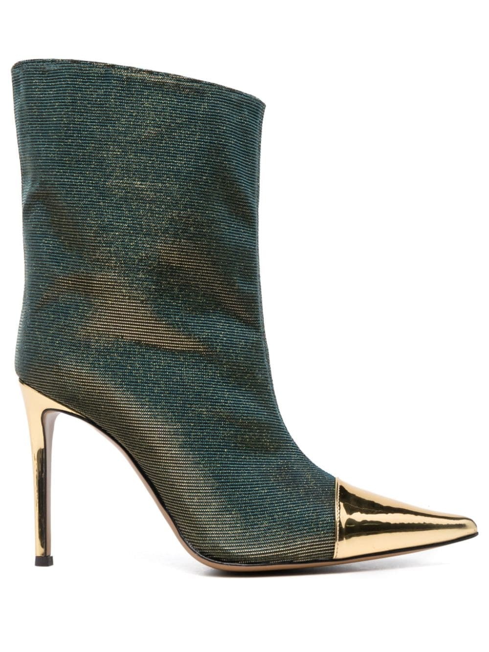 100mm iridescent-effect pointed boots - 1