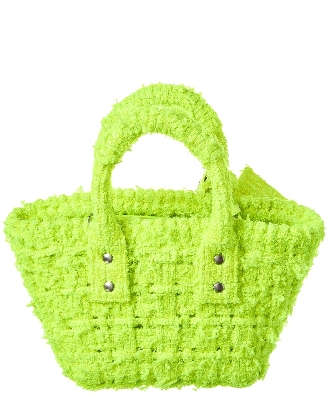 Balenciaga Bistro XXS Tweed Basket Tote - 2