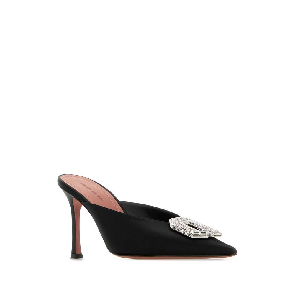 Amina Muaddi Black Mules Women - 2